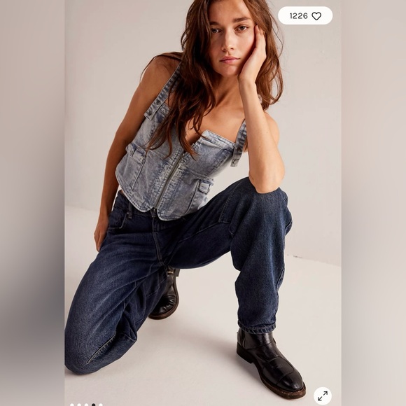 NWOT Size 27 We The Free Augusta Barrel Jeans - Picture 2 of 11